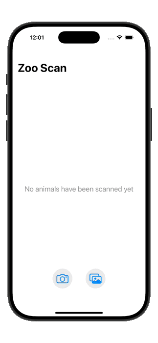 A gif of the ZooScan app in action
